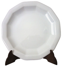 1x (von11) Speiseteller Tirschenreuth Bavaria SMCS Facette weiß Neuzustand