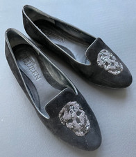 Alexander McQueen _ Slipper mit Totenkopf-Applikation _ 37 (37,5)