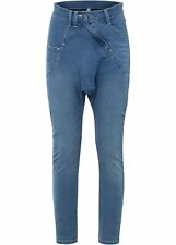 Haremsjeans Gr. 34 Blau Neu Damen-Hose Harems-Jeans Freizeithose Capri-Pants