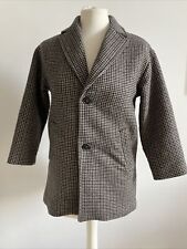 ZARA MANTEL HAHNENTRITT MUSTER GR.130 CM FÜR ALTER 8-9 JAHRE IN BEIGE BRAUN