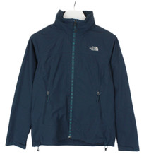 The North Face HyVent Jacke Damen M Reißverschluss Versteckte Kapuze Leicht