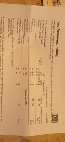 Zugticket freudenstadt - zugticket, freudenstadt/