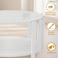 Weiß Runder 2 Schichten