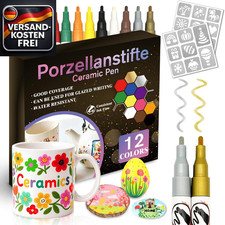 Keramik Bemalen Set 12 Farben