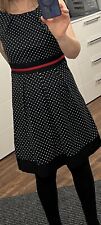 Damen Kleid Polka Dots Ärmellos Rockabilly Punkte 36 S M Fasching Retro neuw.
