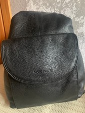 Marc Picard Schulter, Umhänge-Rucksack schwarz Echtleder