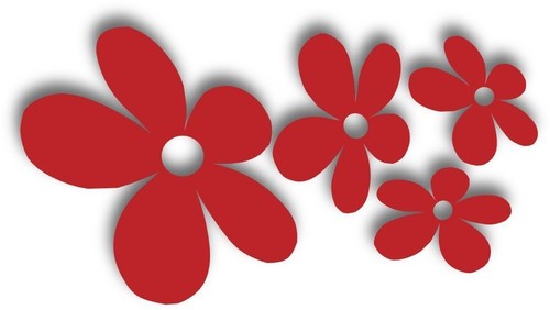 Rote blumen fürs auto - blumen,