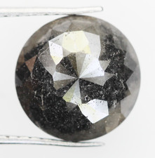 4.42 Karat 10.2 MM Natürlich Loser Diamant Grau Farbe Rund Rose Cut Facettiert