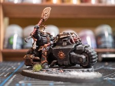 Chaplain on Bike Warhammer 40k Space Marines Ultramarines