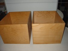 2 x stabile Holz Box Spielzeug-Holz-Kiste Aubewahrungsbox Regalbox B36xT30xH40cm