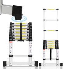 Teleskopleiter Ausziehleiter Klapp Ausziehbar Stehleiter Mehrzweck Edelstah