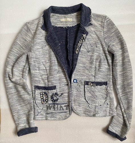 Strickjacke perlen damen grau - ,