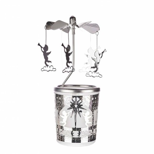 Glas karussell windlicht engel - karussell,