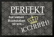 Fußmatte Schmutzfangmatte Perfekt Krone sieben Buchstaben F664