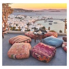 Moroccan Kilim Pillow, Outdoor