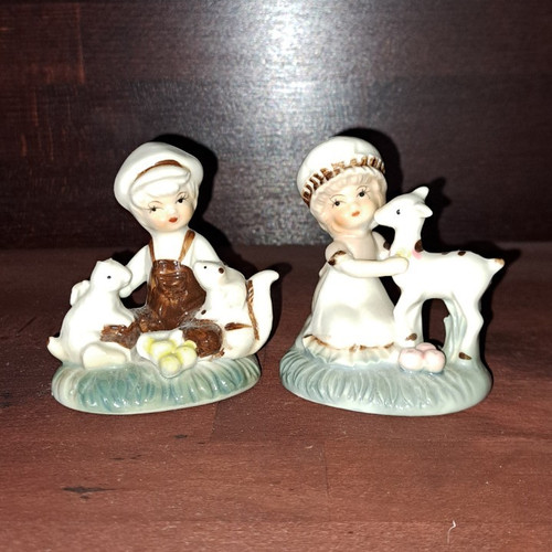 Keramik figuren set kinder mit - keramik,