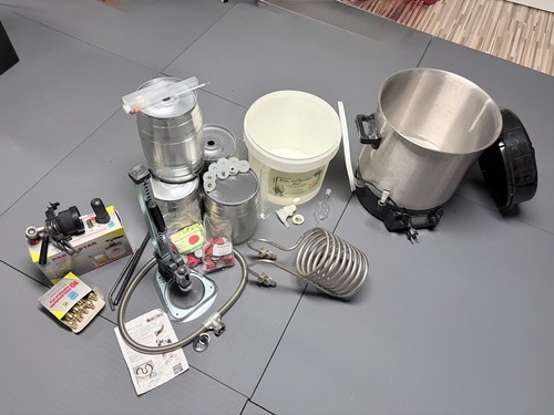 Komplettes bierbrau set mit - komplettes, bierbrau-set