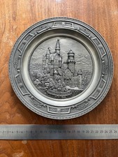 Zinnteller Neuschwanstein, WMF Zinn, 446 Gramm
