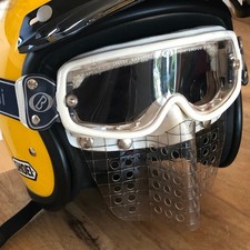 Brille Barufaldi mit Gesichtsmaske Moto Cross VMX Classic Enduro Vintage 70s Neu