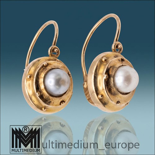 Antike ohrringe gold 333 - gold, perle