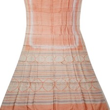 Vintage Lachsrosa Sarees 100%