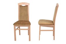 2er Set Stühle Velour-Stoff