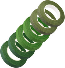 Straußband,1,27 cm x 164,6 m Floristenband für Kunstblumen - 6 Rollen Bastelwerk