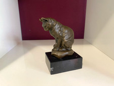 Bronze Skulptur Katze Art deco
