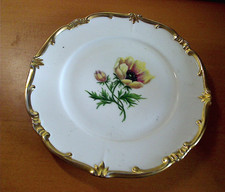 Zierteller - Weimar Porzellan Katharina , Goldrand, Handgemalt Fränzchen Mundlos