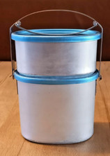 Markill Henkelmann 2teilig Alu Feldgeschirr Militaria Vintage Vesperbox Brotzeit