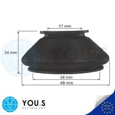 4 x Spurstangenkopf Gummi