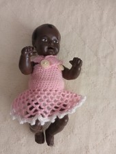 # Vintage,Rarität# Süße alte Puppe aus Zelluloid von Schildkröt braun ca 16 cm