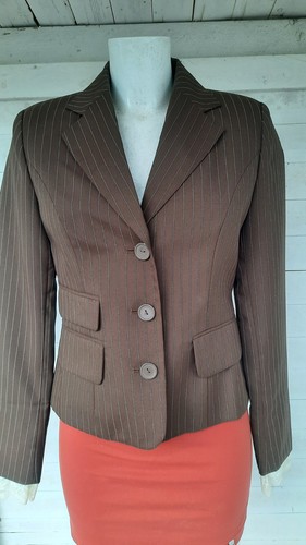 Braun weiss gestreifte - braun, jacket