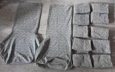 Stuhlhusse - beige / schwarz gemustert - 12 Stück - Home Edition