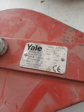 Umlenkrolle-Drahtseil einrollig, klappbar,mit Stahlrolle YALE Typ: SWL 2 TON