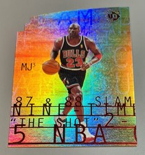 Michael Jordan # MJ3-1 Die Cut Karte B 1997-98 Upper Deck UD 3 Near Mint Vintage