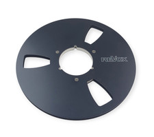 1x Revox original Alu Spule schwarz eloxiert Guter Zustand NAB 26,5cm
