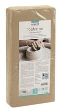 Töpferton weiß unschamottiert, 10kg