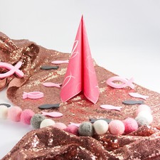 20 Fisch Servietten Kommunion Taufe Konfirmation Deko in Rosa Taufdeko Tischdeko