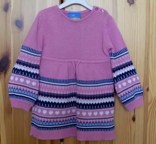 Mädchen strickkleid rosa - mädchen,