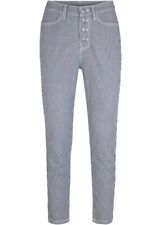 7/8 Stretch-Jeans Gr. 36 Dunkelblau Gestreift Damenjeans Hose Pants Neu