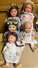 5 antike deutsche Puppen –