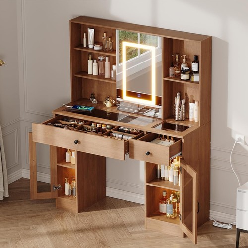 Schminktisch mit led - spiegel, 3