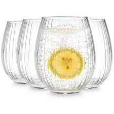 Trinkgläser Wassergläser Saftgläser 400ml 4 Stk Longdrinkgläser