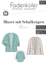 Schnittmuster "Fadenkäfer" Blazer mit Schalkragen Damen