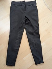 Winter-Reithose Damen Schwarz Vollbesatz Größe 44