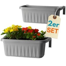 2er Set Blumenkasten Balkon