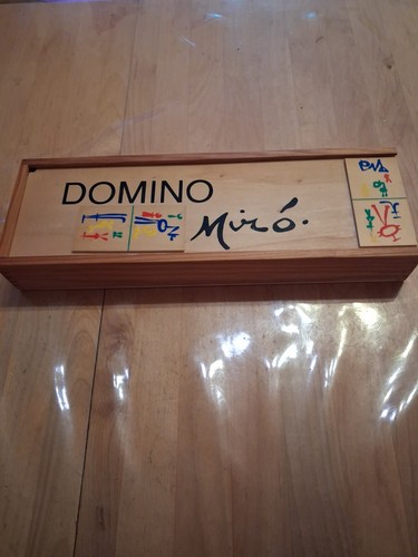 Joan miro holz domino set - domino,