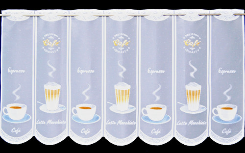 Kaffee scheibengardine - kaffee,