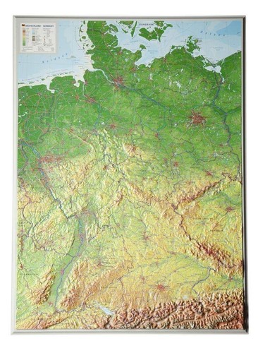 Reliefkarte deutschland - reliefkarte,